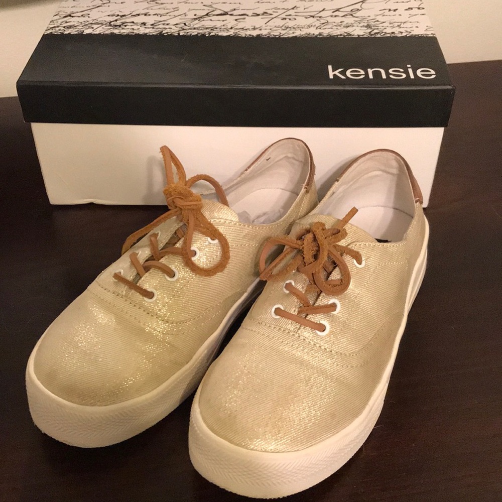 Kensie Gold Platform Sneaker